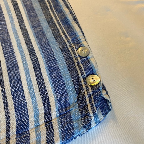 Ruby Rd Stripped Linen Blend Pants, Size XL - Picture 8 of 9